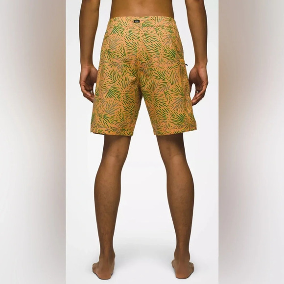 NWT Prana Men’s Rock Shock Boardshort Aura Glow Fronds Size 33 8” length - Picture 7 of 11